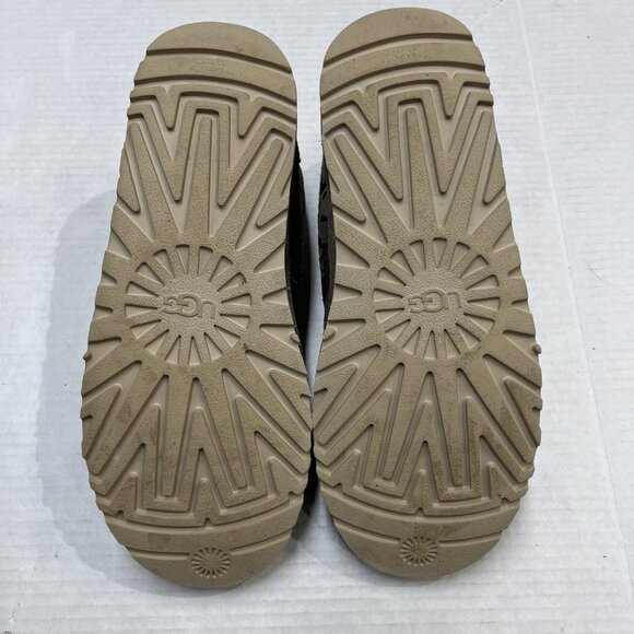 UGG Neumel Street Graffiti Boots Slate Womens 10 Orange Shearling Lined Lace Up - Picture 5 of 16